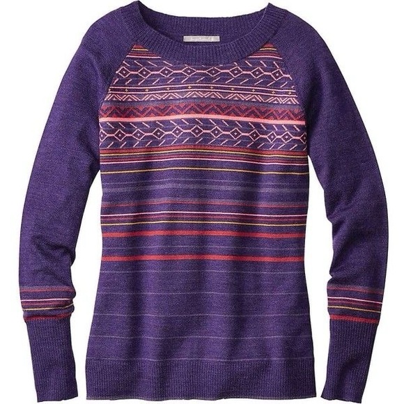 Smartwool Sweaters - Smartwool Merino Wool Blend Purple Multicolor Knit Sweater
